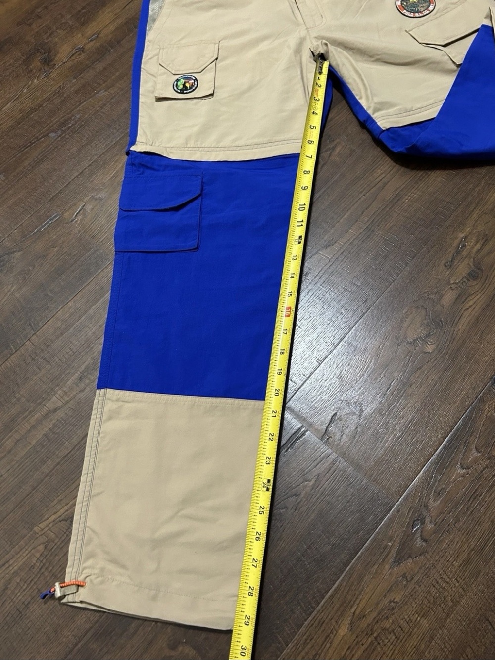 POLO RALPH LAUREN CONVERTIBLE WATER-RESISTANT WINDBREAKER PANTS TO SHORTS LARGE - Picture 7 of 16